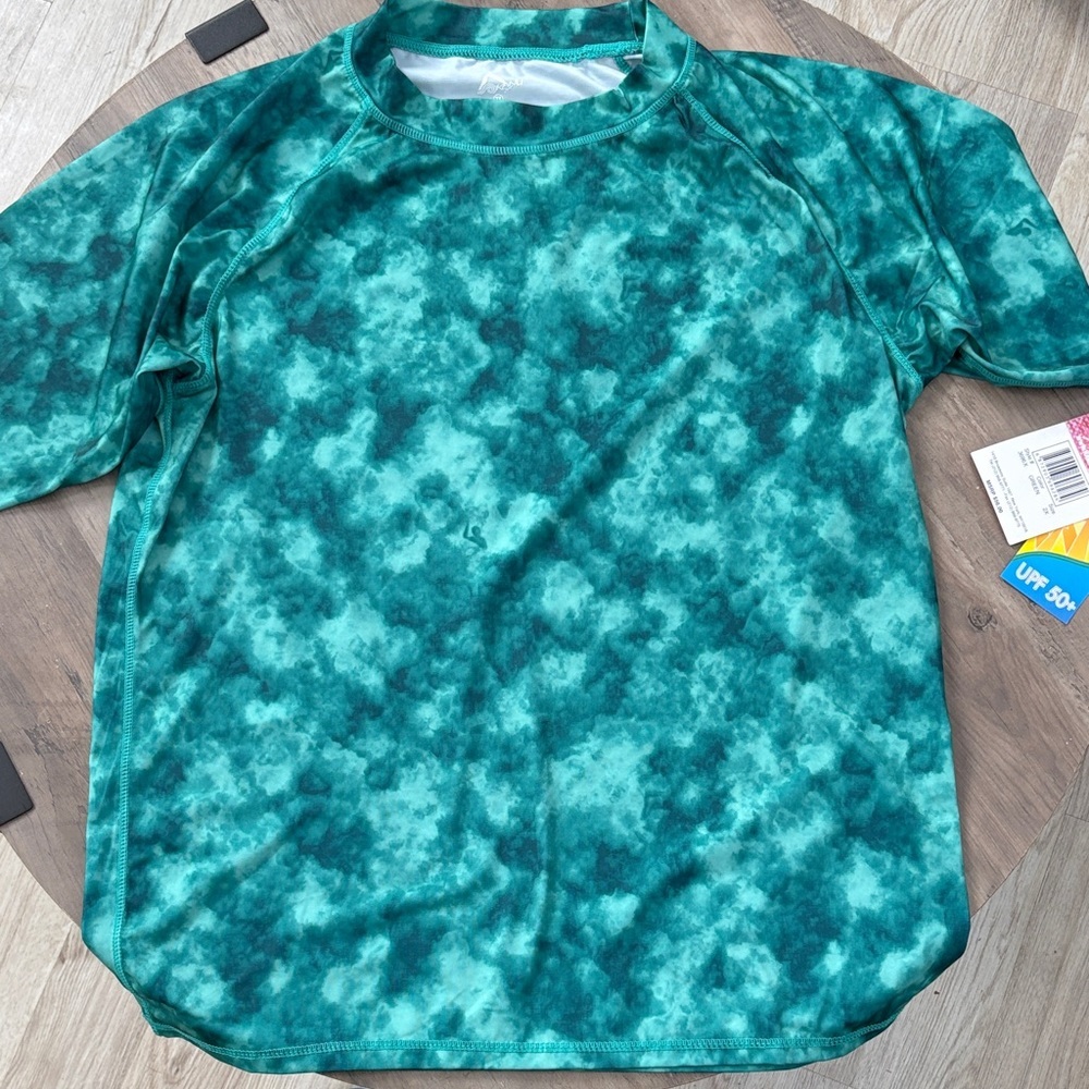 Kanu Surf Teal Tie-Dye Active Top